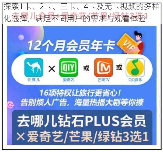 探索1卡、2卡、三卡、4卡及无卡视频的多样化选择,满足不同用户的需求与观看体验