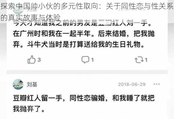探索中国帅小伙的多元性取向:关于同性恋与性关系的真实故事与体验