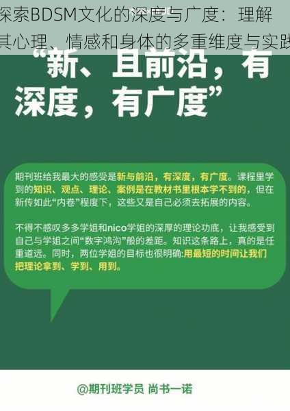 探索BDSM文化的深度与广度:理解其心理、情感和身体的多重维度与实践