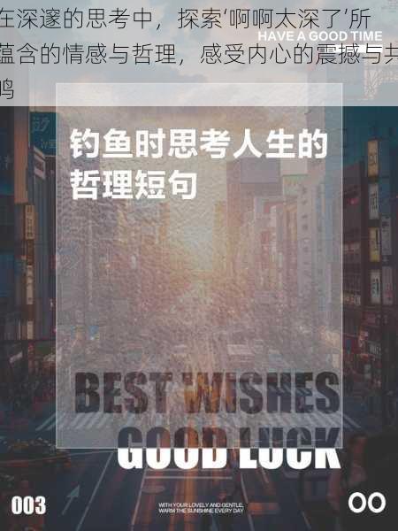 在深邃的思考中,探索‘啊啊太深了’所蕴含的情感与哲理,感受内心的震撼与共鸣