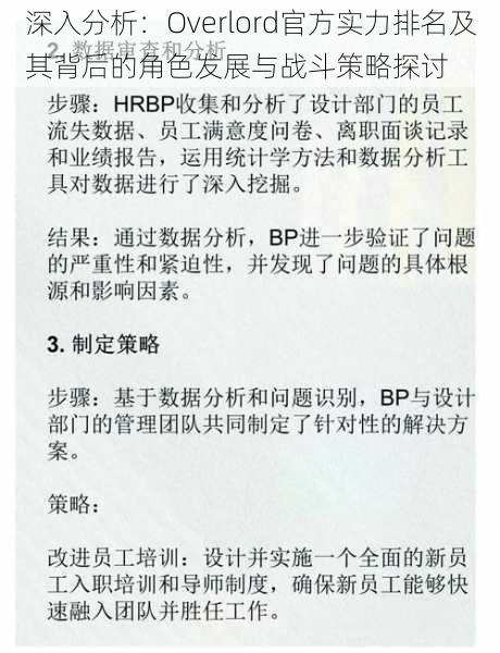 深入分析:Overlord官方实力排名及其背后的角色发展与战斗策略探讨