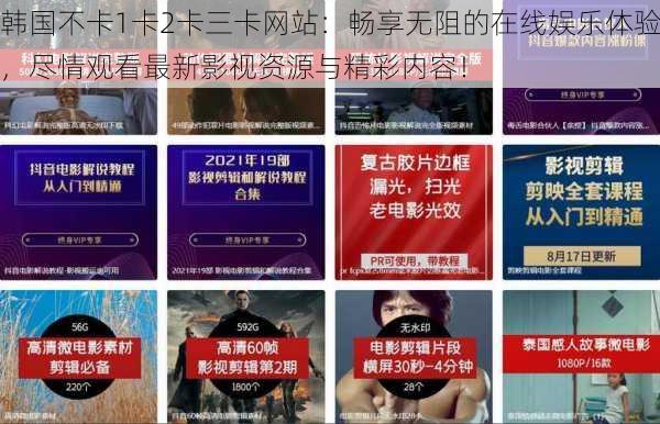 韩国不卡1卡2卡三卡网站:畅享无阻的在线娱乐体验,尽情观看最新影视资源与精彩内容!