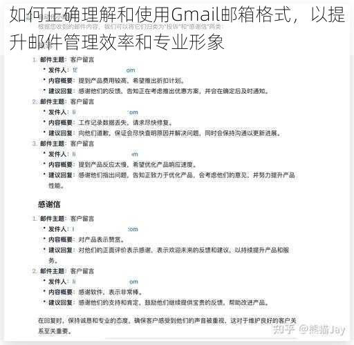 如何正确理解和使用Gmail邮箱格式，以提升邮件管理效率和专业形象