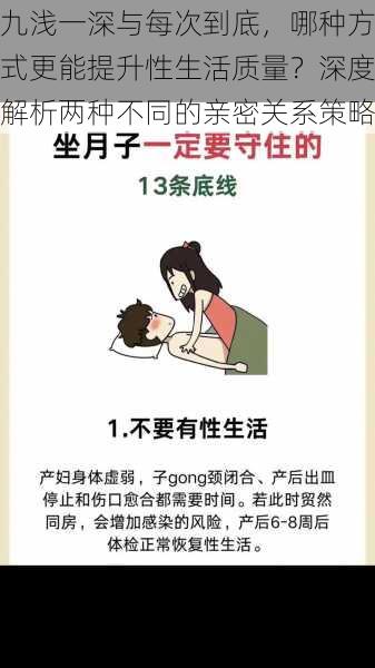 九浅一深与每次到底,哪种方式更能提升性生活质量?深度解析两种不同的亲密关系策略