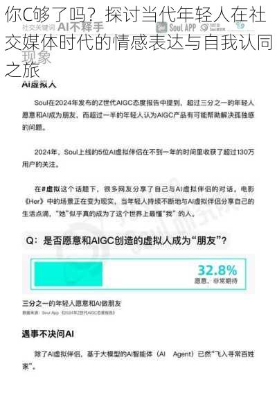 你C够了吗?探讨当代年轻人在社交媒体时代的情感表达与自我认同之旅