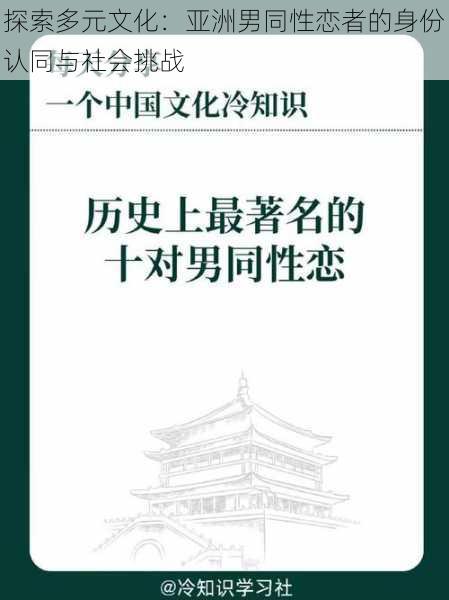 探索多元文化:亚洲男同性恋者的身份认同与社会挑战