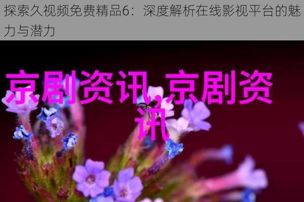 探索久视频免费精品6:深度解析在线影视平台的魅力与潜力