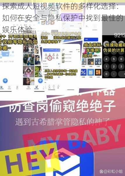 探索成人短视频软件的多样化选择:如何在安全与隐私保护中找到最佳的娱乐体验