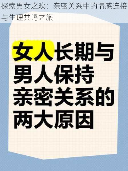 探索男女之欢:亲密关系中的情感连接与生理共鸣之旅