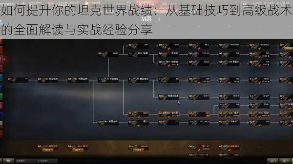 如何提升你的坦克世界战绩:从基础技巧到高级战术的全面解读与实战经验分享