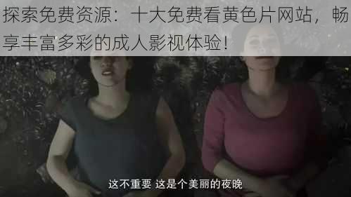 探索免费资源:十大免费看黄色片网站,畅享丰富多彩的成人影视体验!