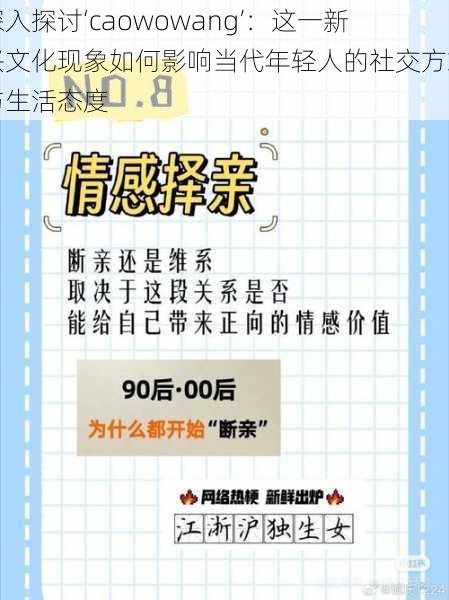 深入探讨‘caowowang’:这一新兴文化现象如何影响当代年轻人的社交方式与生活态度