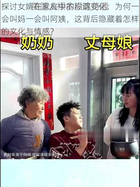 探讨女婿在家庭中的称谓变化:为何一会叫妈一会叫阿姨,这背后隐藏着怎样的文化与情感?