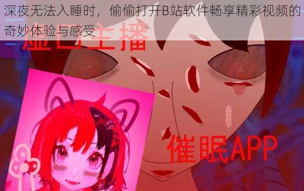 深夜无法入睡时,偷偷打开B站软件畅享精彩视频的奇妙体验与感受