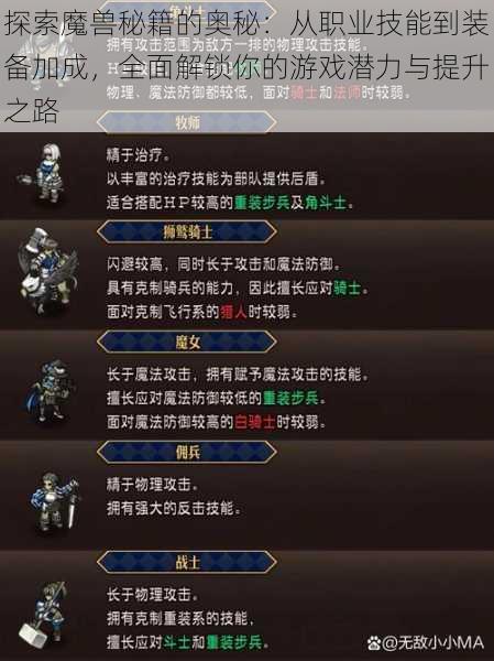 探索魔兽秘籍的奥秘:从职业技能到装备加成,全面解锁你的游戏潜力与提升之路