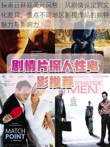 探索日韩欧美片风格:从剧情设定到文化差异,盘点不同地区影视作品的独特魅力与影响力