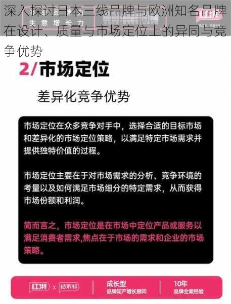 深入探讨日本三线品牌与欧洲知名品牌在设计、质量与市场定位上的异同与竞争优势