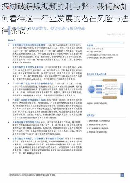 探讨破解版视频的利与弊:我们应如何看待这一行业发展的潜在风险与法律挑战?