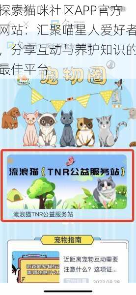 探索猫咪社区APP官方网站:汇聚喵星人爱好者,分享互动与养护知识的最佳平台
