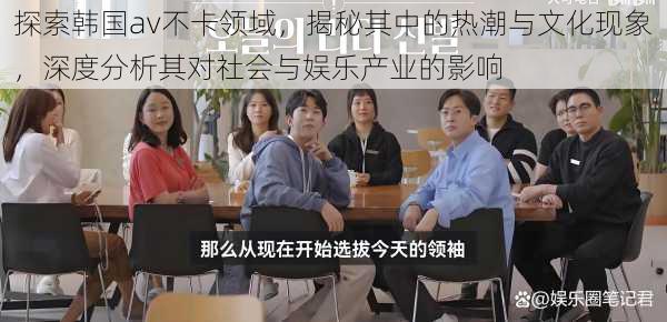 探索韩国av不卡领域,揭秘其中的热潮与文化现象,深度分析其对社会与娱乐产业的影响