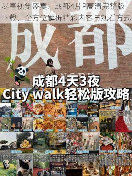 尽享视觉盛宴:成都4片P高清完整版下载,全方位解析精彩内容与观看方式