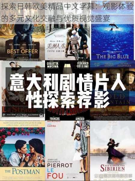 探索日韩欧美精品中文字幕:观影体验的多元文化交融与优质视觉盛宴
