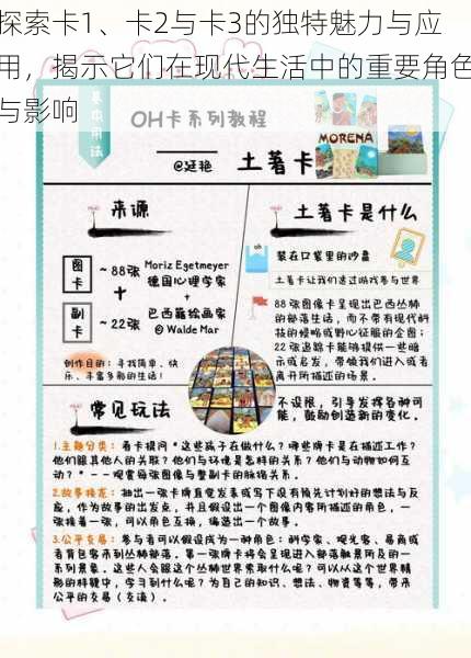 探索卡1、卡2与卡3的独特魅力与应用，揭示它们在现代生活中的重要角色与影响