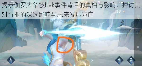 揭示伽罗太华被bvk事件背后的真相与影响,探讨其对行业的深远影响与未来发展方向