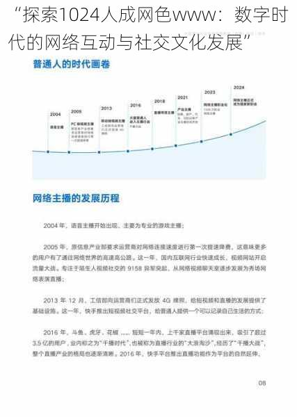 “探索1024人成网色www：数字时代的网络互动与社交文化发展”