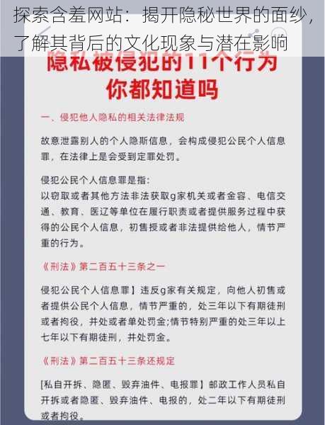 探索含羞网站:揭开隐秘世界的面纱,了解其背后的文化现象与潜在影响