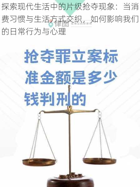 探索现代生活中的片级抢夺现象:当消费习惯与生活方式交织,如何影响我们的日常行为与心理