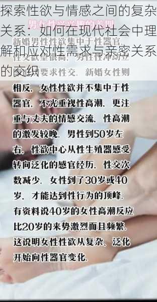 探索性欲与情感之间的复杂关系:如何在现代社会中理解和应对性需求与亲密关系的交织