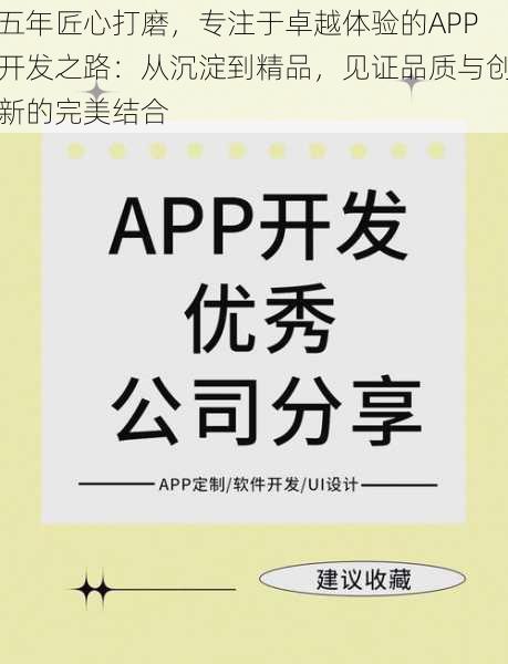 五年匠心打磨，专注于卓越体验的APP开发之路：从沉淀到精品，见证品质与创新的完美结合