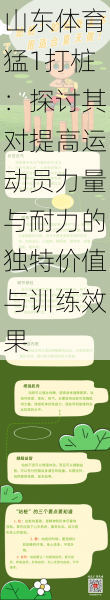 山东体育猛1打桩:探讨其对提高运动员力量与耐力的独特价值与训练效果