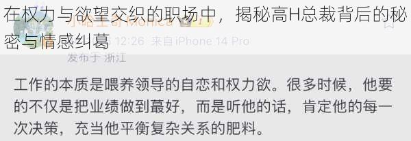 在权力与欲望交织的职场中,揭秘高H总裁背后的秘密与情感纠葛