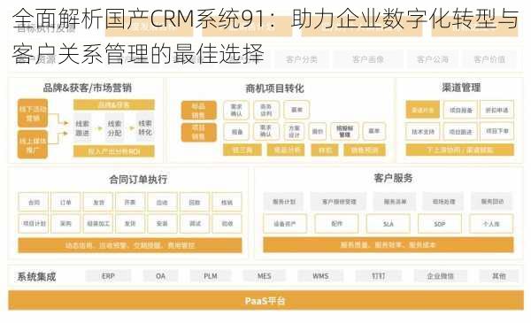 全面解析国产CRM系统91:助力企业数字化转型与客户关系管理的最佳选择