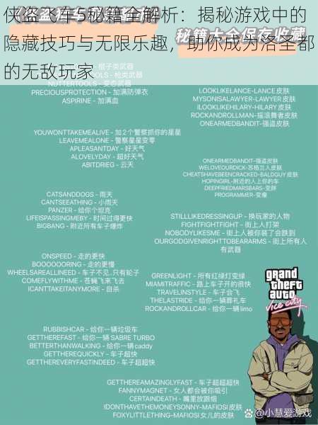 侠盗飞车5秘籍全解析:揭秘游戏中的隐藏技巧与无限乐趣,助你成为洛圣都的无敌玩家