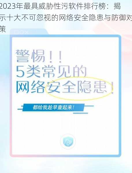 2023年最具威胁性污软件排行榜：揭示十大不可忽视的网络安全隐患与防御对策